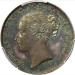 ヴィクトリア女王像 ヤングヘッド 1シリング銀貨 1839年